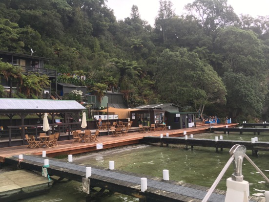On our last evening, we took a yacht ride on Lake Rotoiti to the natural hot springs