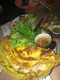 Prawn pancake and other delicious side dishes for my SEA fix // Nha Viet Nam, Ebisu